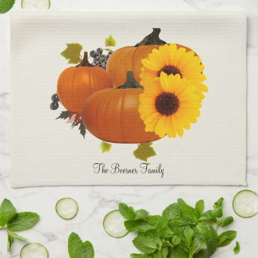 Thanksgiving keukenhanddoeken (Gevouwen)