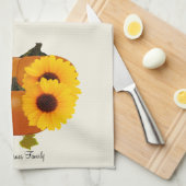 Thanksgiving keukenhanddoeken (Quarter Fold)