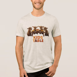 Thanksgiving: Kids' Table Tri-Blend Shirt