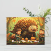 Thanksgiving Kinder 11 Feestdagenkaart (Staand voorkant)