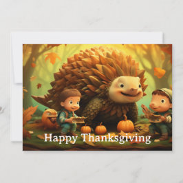 Thanksgiving Kinder 11 Feestdagenkaart