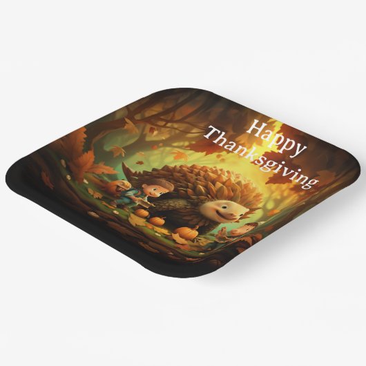 Thanksgiving Kinder 11 Papieren Bordje (Gebogen)