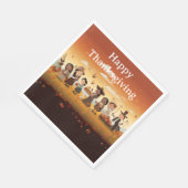 Thanksgiving Kinder 12 Papier Servet (Hoek)