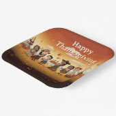 Thanksgiving Kinder 12 Papieren Bordje (Gebogen)