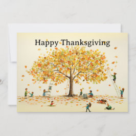 Thanksgiving Kinder 14 Feestdagenkaart