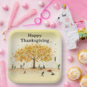Thanksgiving Kinder 14 Papieren Bordje (Feest)