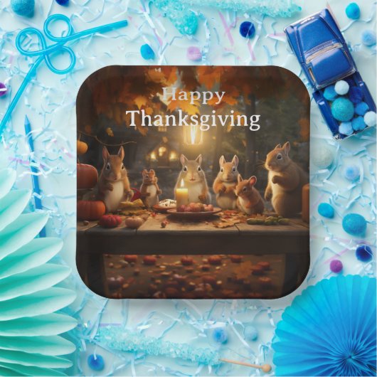 Thanksgiving Kinder 16 Papieren Bordje (Feest)