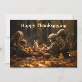 Thanksgiving Kinder 18 Feestdagenkaart