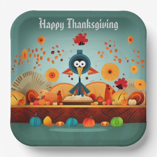 THANKSGIVING KINDER 1 PAPIEREN BORDJE (Voorkant)