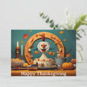 THANKSGIVING KINDER 5 FEESTDAGENKAART (Staand voorkant)