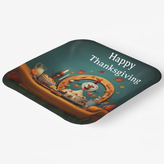 THANKSGIVING KINDER 5 PAPIEREN BORDJE (Gebogen)