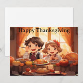 THANKSGIVING KINDER 7 FEESTDAGENKAART (Voorkant / Achterkant)