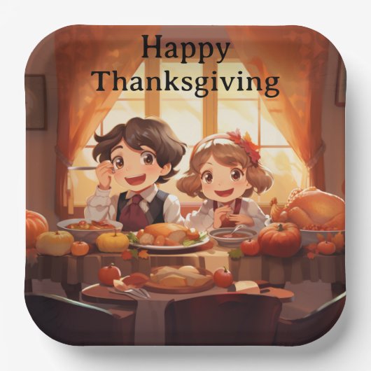 THANKSGIVING KINDER 7 PAPIEREN BORDJE (Voorkant)