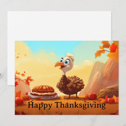 THANKSGIVING KINDER 8 FEESTDAGENKAART (Voorkant / Achterkant)