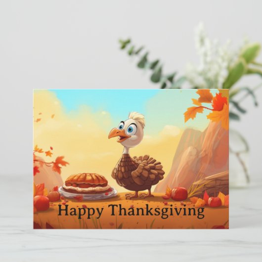 THANKSGIVING KINDER 8 FEESTDAGENKAART (Staand voorkant)