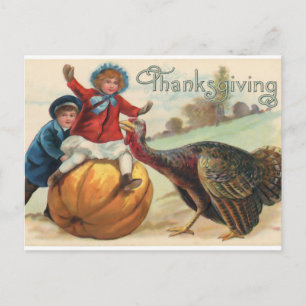  "Thanksgiving"   Kinderen en najaar Briefkaart