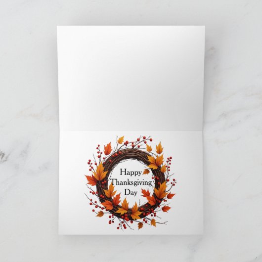 Thanksgiving kinderen feestdagen kaart (Binnen)