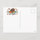 Thanksgiving kinderen feestdagenkaart (Achterkant)