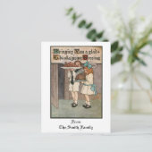  Thanksgiving Kinderen met Turkije Feestdagenkaart (Staand voorkant)