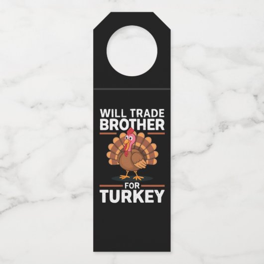 Thanksgiving - Kinderen zullen handelsbemiddeling  Flessenhanger (Voorkant)