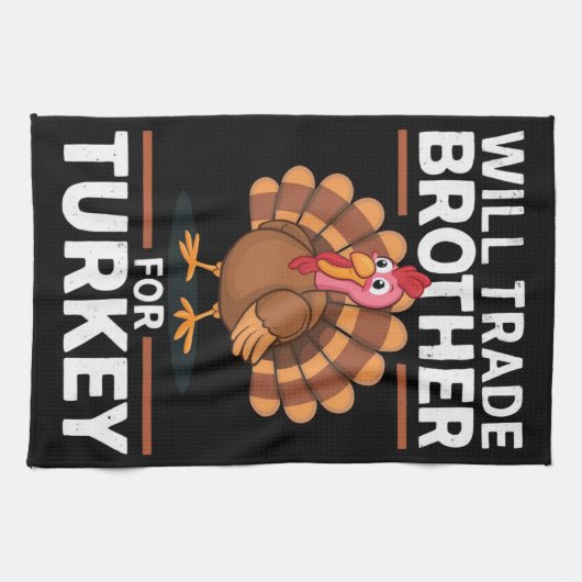 Thanksgiving - Kinderen zullen handelsbemiddeling Theedoek (Horizontaal)