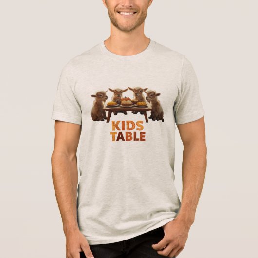 Thanksgiving: Kinderstoel Tri-Blend Shirt (Voorkant)