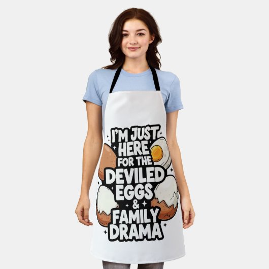 Thanksgiving Kitchen Apron Schort (Gedragen)