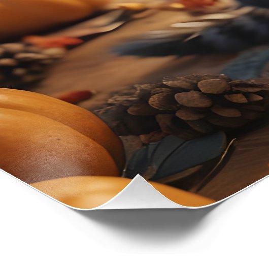 Thanksgiving Kitten 02 Perfect Poster (Hoek)