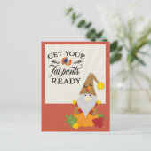 Thanksgiving klaar voor je kattenpeuk briefkaart (Staand voorkant)