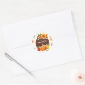 Thanksgiving klassieke ronde sticker (Envelop)