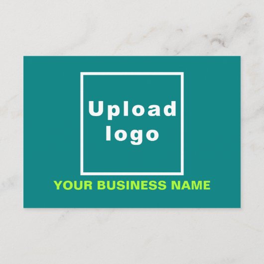 Thanksgiving Kleine Blauwgroen Groene Vlakke Groet Kaart (Achterkant)