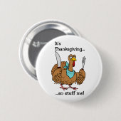 Thanksgiving knop ronde button 5,7 cm (Voorkant /achterkant)