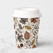 Thanksgiving Koe Schedel Herfst Oogst Papieren Bekers (Rechts)