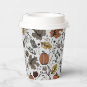 Thanksgiving Koe Schedel Herfst Oogst Papieren Bekers (Rechts)