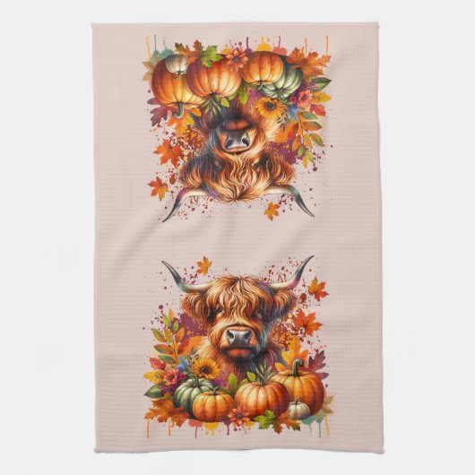 Thanksgiving Koe Theedoek (Verticaal)
