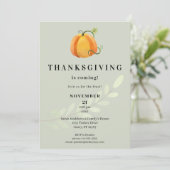 Thanksgiving komt eraan! Dinner Pumpkin V3 Kaart (Staand voorkant)