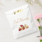 Thanksgiving komt in de herfst van Rustic terecht Bedankzakje (Gezegeld)