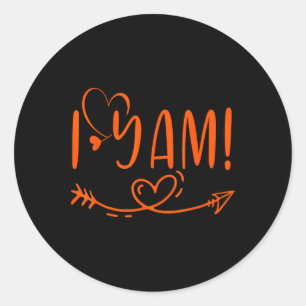 Thanksgiving komt overeen met een paar. Ze is mijn Ronde Sticker