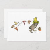 Thanksgiving konijnenBriefkaart Briefkaart (Voorkant / Achterkant)