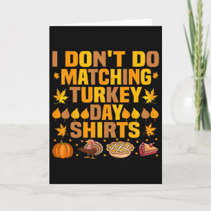 Thanksgiving Koppel Grappig Ik Doe Niet Aan Bijpas Kaart