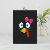 Thanksgiving kostuum Kinder Toddler Turkije Face G Kaart (Staand voorkant)