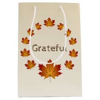Thanksgiving Krans Dankbaar Eenvoudig Esdoringsbla Medium Cadeauzakje