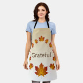 Thanksgiving Krans Dankbaar Eenvoudige Esdoorn Bla Schort (Gedragen)