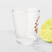 Thanksgiving Krans Dankbaar Eenvoudige Esdoorn Bla Shot Glas (Links)