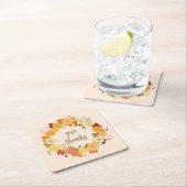 Thanksgiving krans kartonnen onderzetters (Insitu)