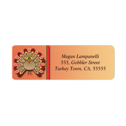 Thanksgiving kroezig etiket (Voorkant)