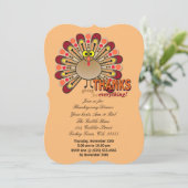 Thanksgiving kroezig kaart (Staand voorkant)