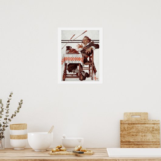 Thanksgiving kunst Poster (Keuken)