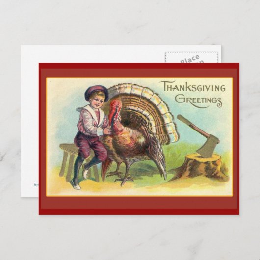  Thanksgiving KunstWenskaarten Feestdagenkaart (Voorkant / Achterkant)