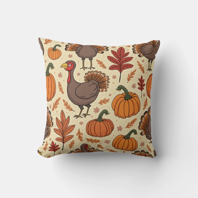 Thanksgiving kussenkussen kussen (Voorkant)